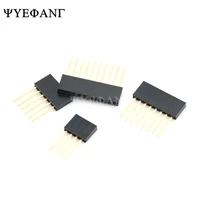 10pcs single row 234681015 pin 2 54mm stackable long legs femal header connector for arduino shield