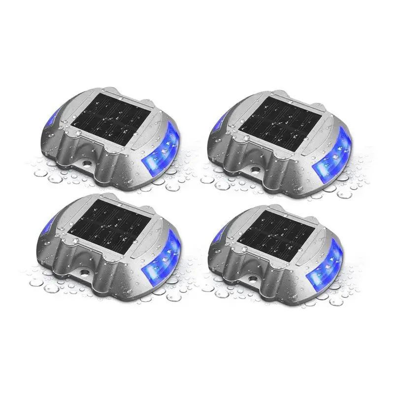4 шт. Солнечная садовая лампа 6 светодиодный водонепроницаемый IP65 маячок путь