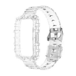 2021 Newest Transparent Strap For HUAWEI Watch Fit Crystal Clear
bracelet TIA-B09 Wearable Devices Accessories