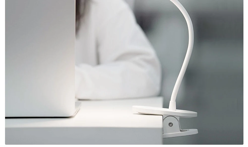 Xiaomi Yeelight светодиодный настольный светильник с зажимом, ночник, светильник, USB Перезаряжаемый, 360 градусов, Регулируемая лампа для чтения, для спальни