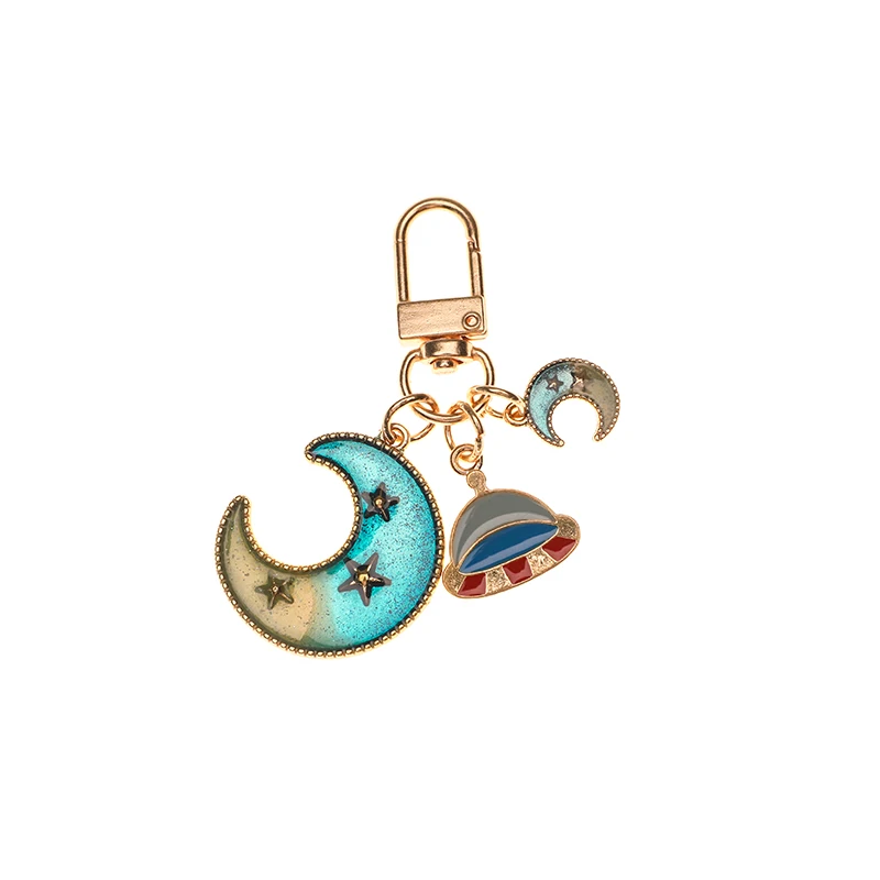 1 шт. оригинальный ins космонавты и ракеты земля креативный милый брелок для ключей