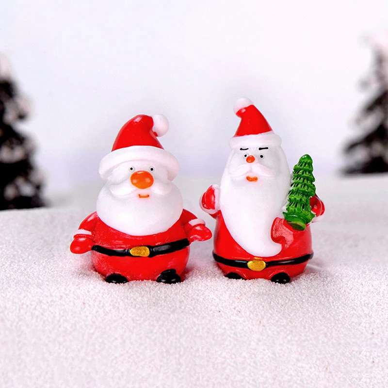 

Santa Claus Snowman DIY Miniature Figurine Xmas Garden Decor Micro Landscape