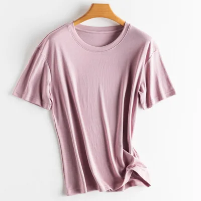 

Summer 2020 short t shirt Women sleeve Top Garment Blue