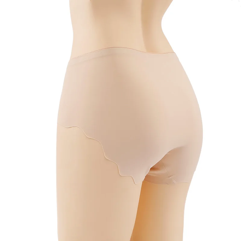Women L-XXL Big Size Panties Seamless High Waist Underwear Soft Ultra Thin Sexy Ruffles Briefs Comfortable Breathable Lingerie