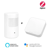tuya zigbee motion pir sensor detector zigbee movement sensor smart life app wireless home security system used with gateway