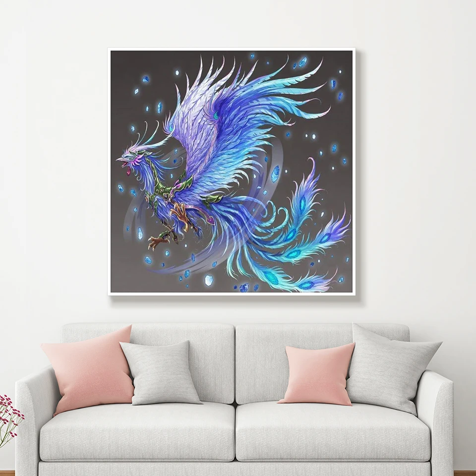 5D алмазная живопись полная вышивка Феникс Алмазная мозаика распродажа круглые