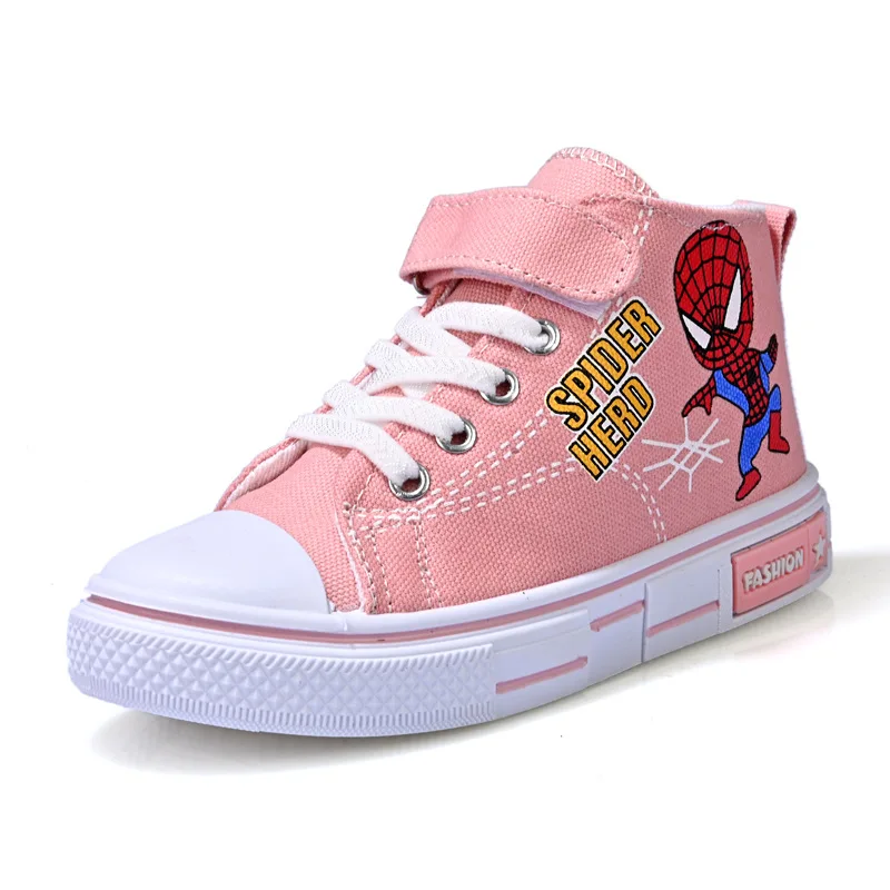 Детские парусиновые туфли Человек-паук с мягкой подошвой | Детская одежда и обувь