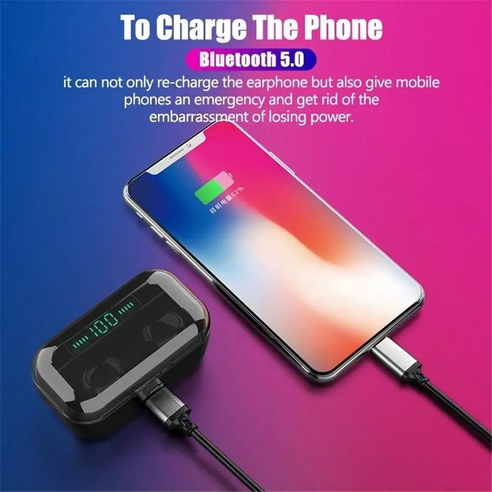 Bluetooth наушники G6s TWS стерео Спортивные Беспроводные вкладыши Беспроводная