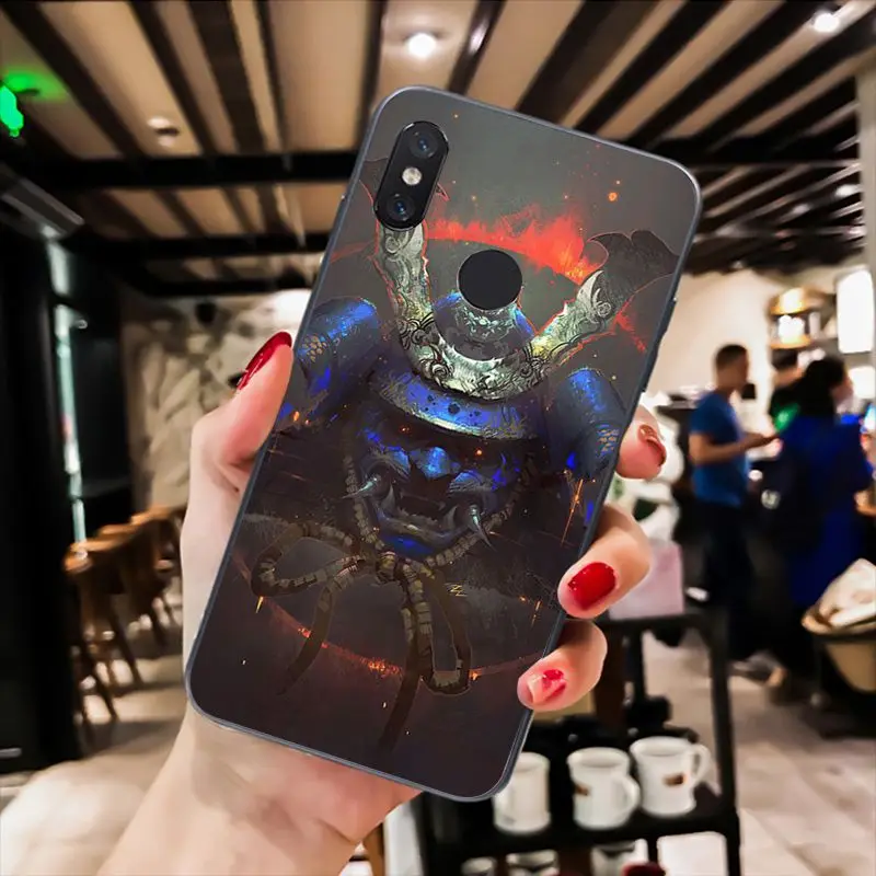 MaiYaCa японская маска самурая oni чехол для телефона Xiaomi mi5 6 A1 A2 Lite Mi9 9SE mi8lite F1 Mix2 2S Max2 3 |