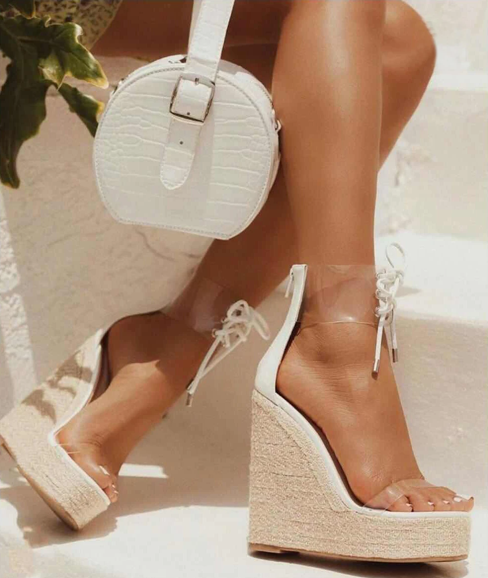 Летние женские босоножки туфли гладиаторы на платформе модельные высоком