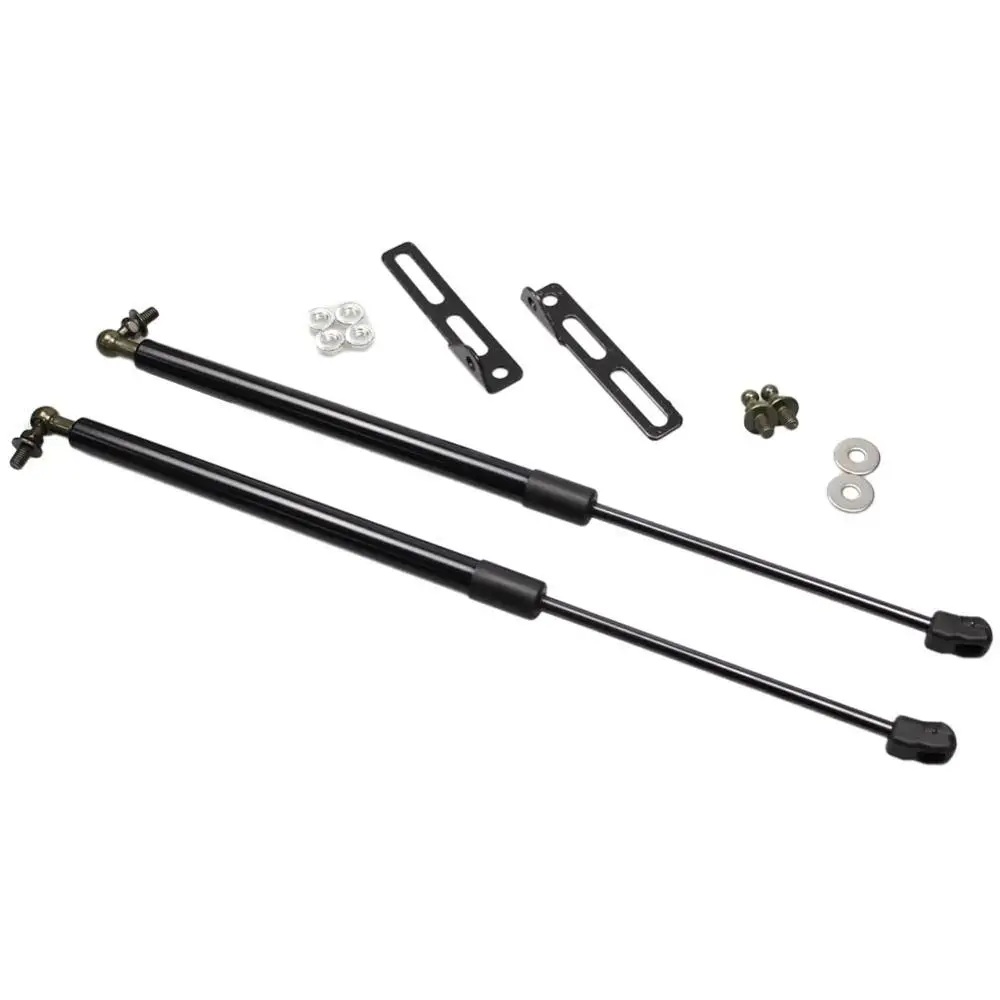 Normal Black Передний капот газовые стойки подъемная поддержка для Volkswagen Polo MK5 2011- для Volkswagen Ameo демпфер углеродное волокно черный - Цвет: Normal Black
