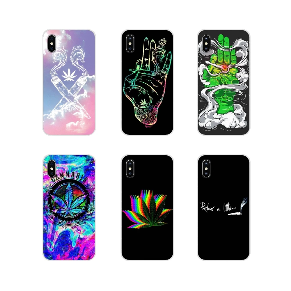 Расслабьте небольшой горшок для марихуаны Samsung Galaxy S3 S4 S5 Mini S6 S7 Edge S8 S9 S10 Lite Plus Note 4 5 8