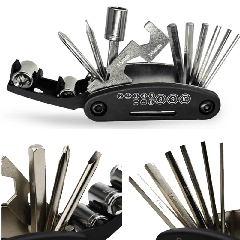 

Bicycle Bike Tools Repairing Set Bike Tool Kit Multifunction Cycling Wrench Screwdriver Tool Mtb Mountain Bike Parts Repair Tool