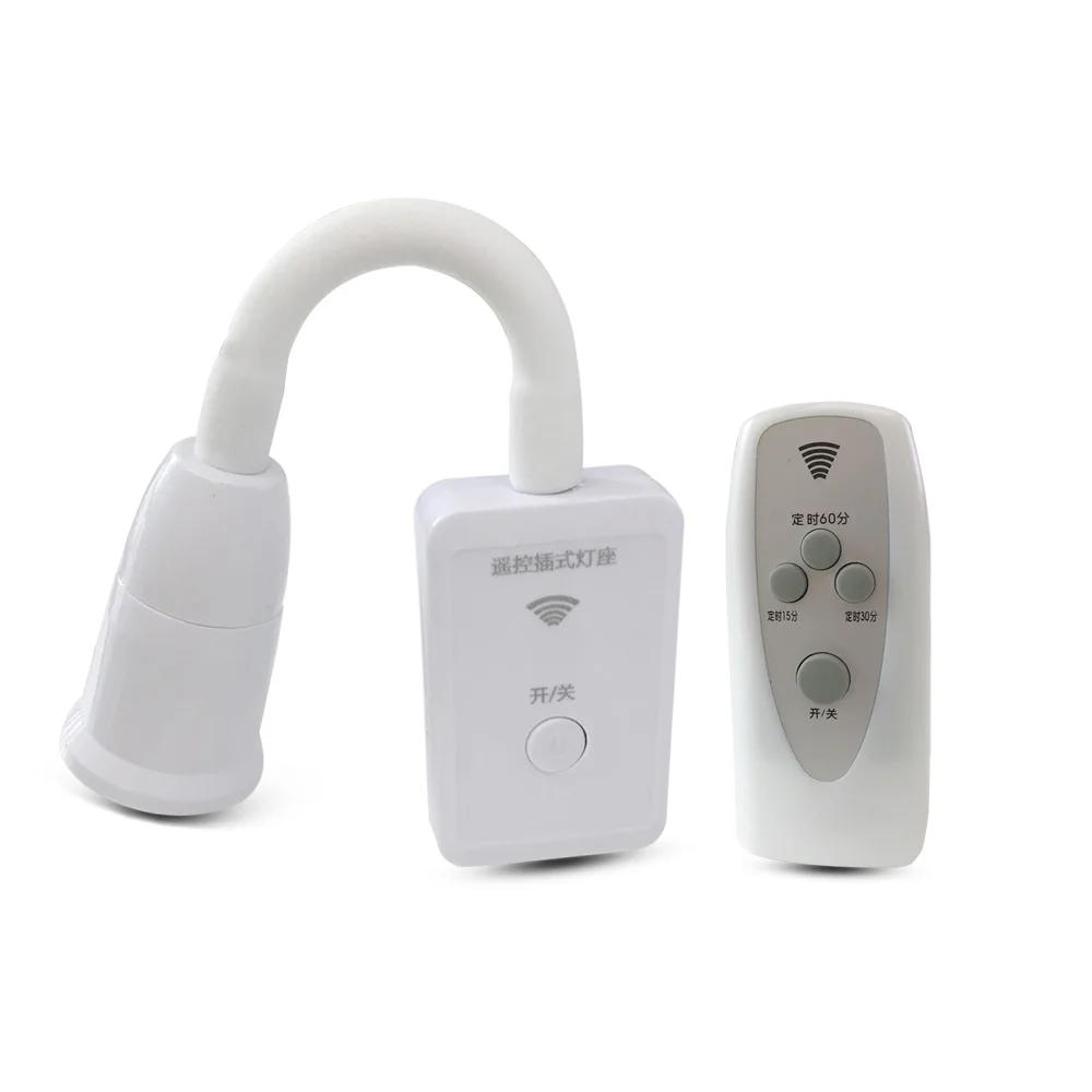 Беспроводной держатель лампы с дистанционным управлением E27 розетка таймером
