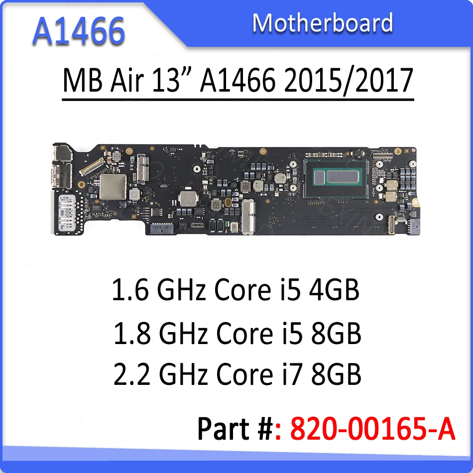 Материнская плата A1466 для ноутбука 2017 года материнская Apple Macbook Air 13 2015/1 6/1 8 ГГц Core