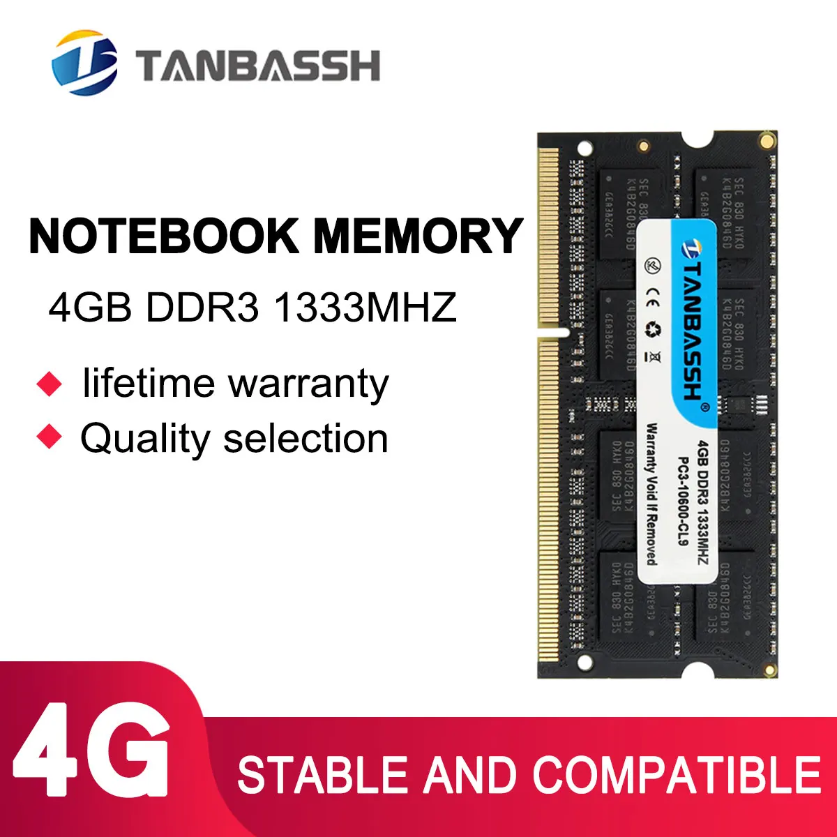 Оперативная память TANBASSH DDR4 8 ГБ 4 16 2400 МГц 2133 2666 sodimm для ноутбука
