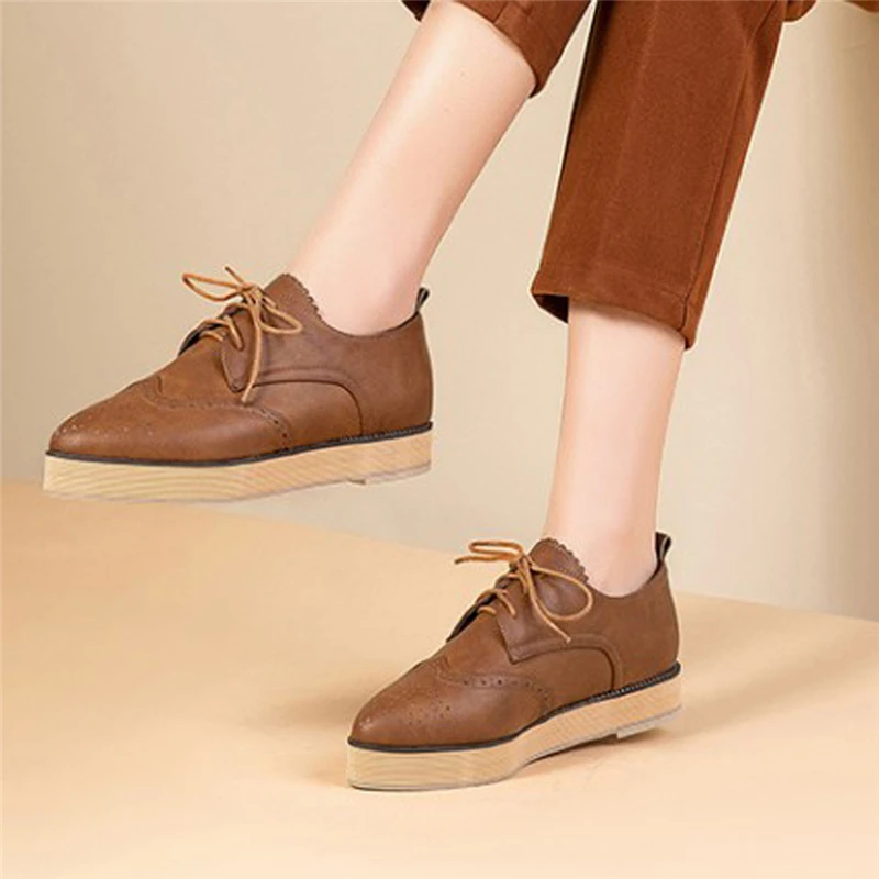 Женские ботинки в стиле ретро ботильоны Челси римском botas Mujer кожаные на плоской