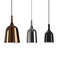 modern dining lamps postmodern iron designer pendant lamp nordic studio lamps reverse bell e27 lamps free shipping led bulbs ac