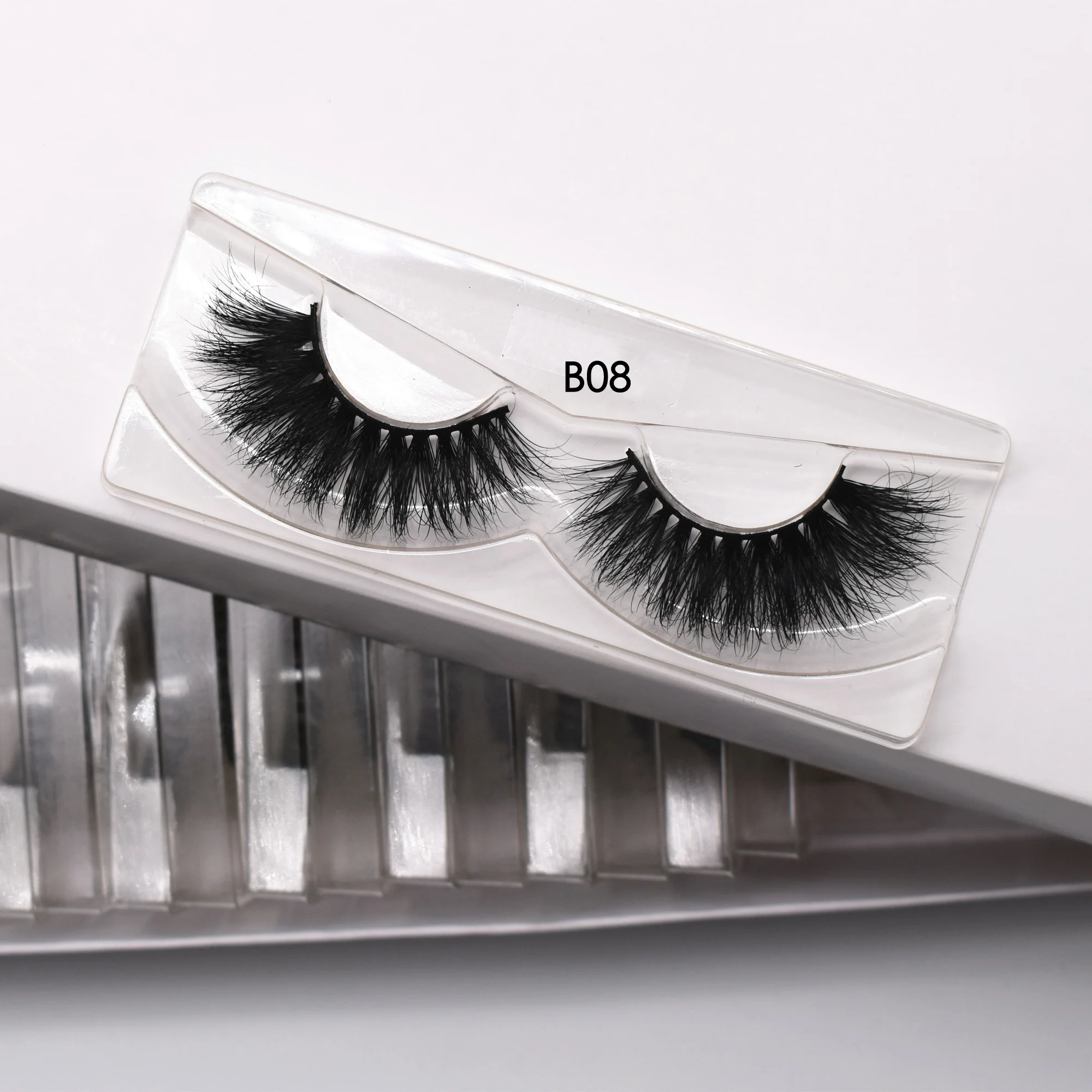 

30/50/60/100/120 Pairs 3D Mink Lashes With Tray No Box Handmade Full Strip Lashes Mink False Eyelash in Bulk Makeup Lash cilios