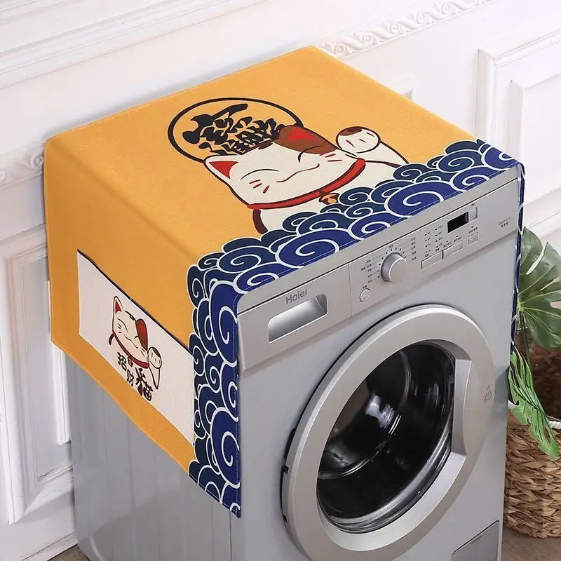 

Refrigerator Cover Washing Machine Cover Microwave Oven Cover Dustproof Cloth Bedside Table Waterproof Dustproof Universal Cover
