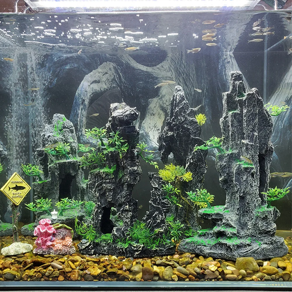Украшение для аквариума искусственный камень украшения ландшафта Aquascape домашний