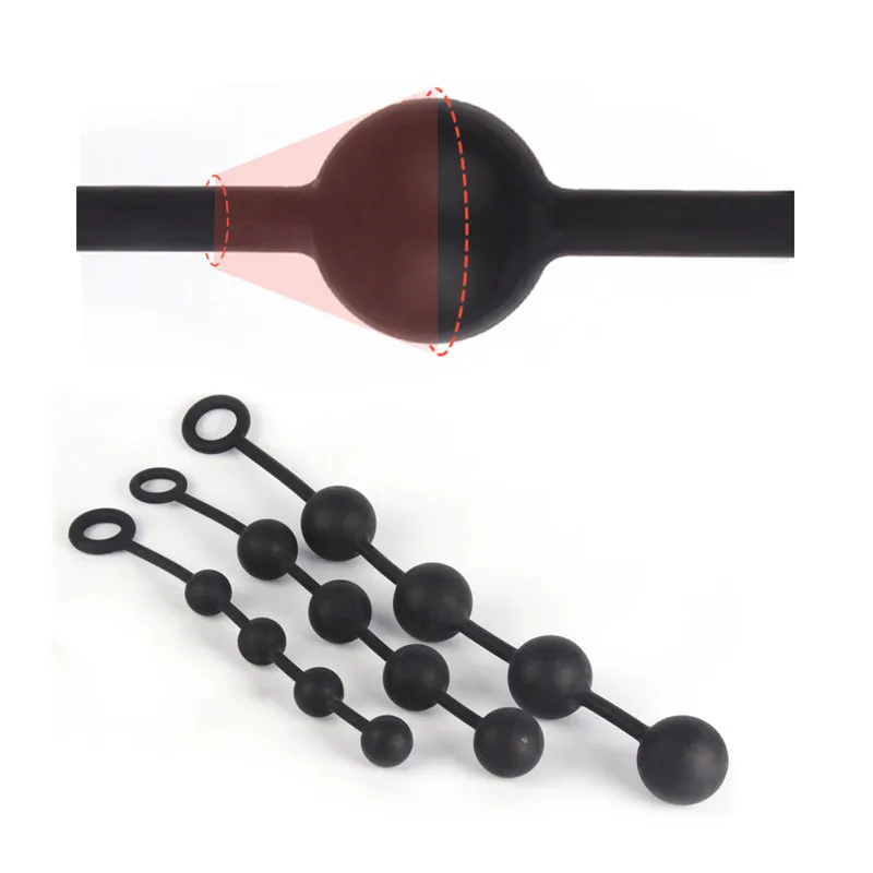 Супердлинные анальные шарики для БДСМ-вагины силиконовая Анальная пробка