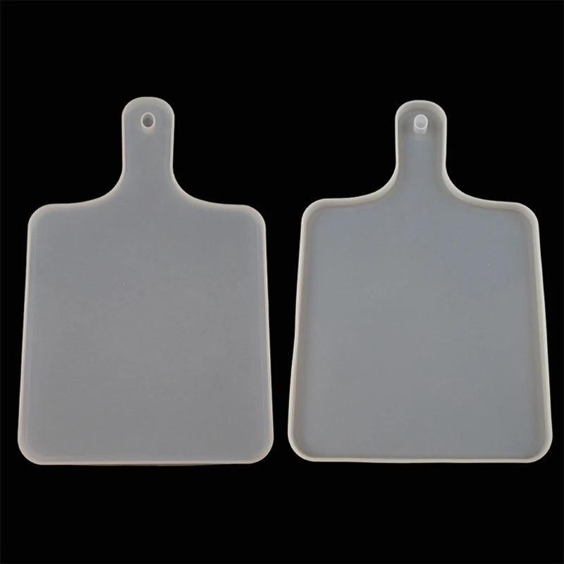 

2Pcs Silicone Large Tray Resin Mold Epoxy Resin Casting Serving Board Tray Coaster Plate Holder with Handles Mold Crafts