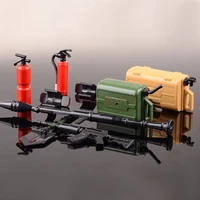 110 scale rifle mortar gun fuel tank fire extinguisher shovel set rc car accessory for axial scx10 d90 wraith trx 4 cc01