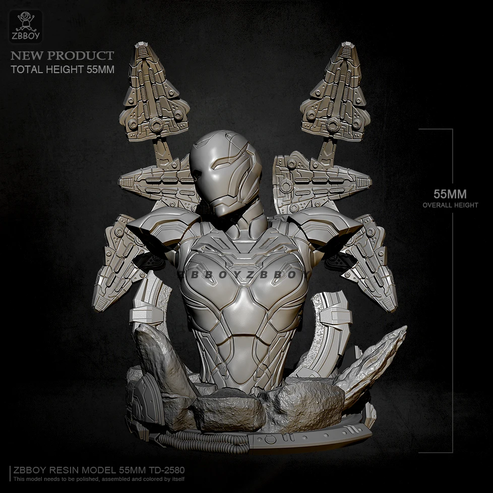 

H55mm Resin model kits figure colorless and self-assembled TD-2580