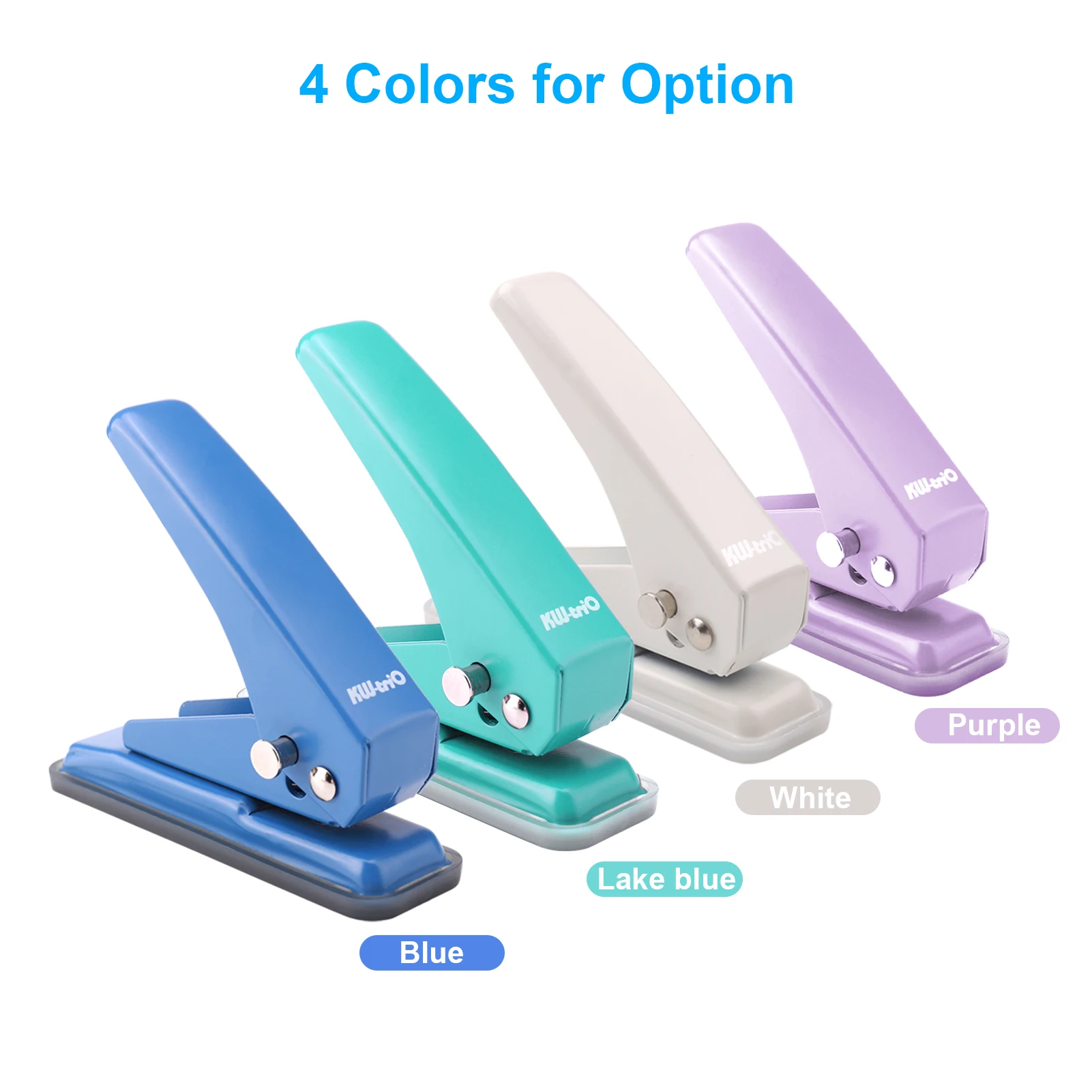 

Mini 6mm 20 Sheet Capacity Metal Single Hole Punch 1-Hole Paper Puncher Holes Reduced Effort with Scraps Collector for Office