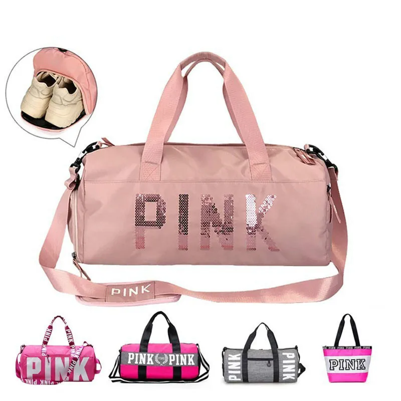 

New Cheap Sequins Black Gym Bag Women Shoe Compartment Waterproof Sport Bags For Fitness Training Yoga Bolsa Sac De Sport