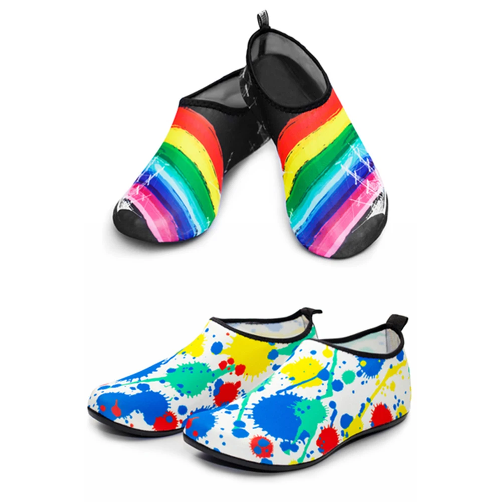 

Men Women Rainbow Barefoot Beach Water Socks Outdoor Swim Aqua Sneakers Bicycle Quick-drying Aqua Shoes Anti-slip Anti-cut Socks