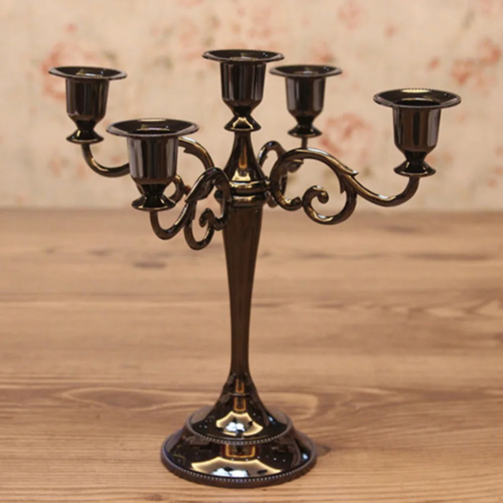 Antique Retro 3/5-Arm Candle Holder Metal Candlesticks Romantic Dinner Holders Table Decor Wedding Home Decoration | Дом и сад