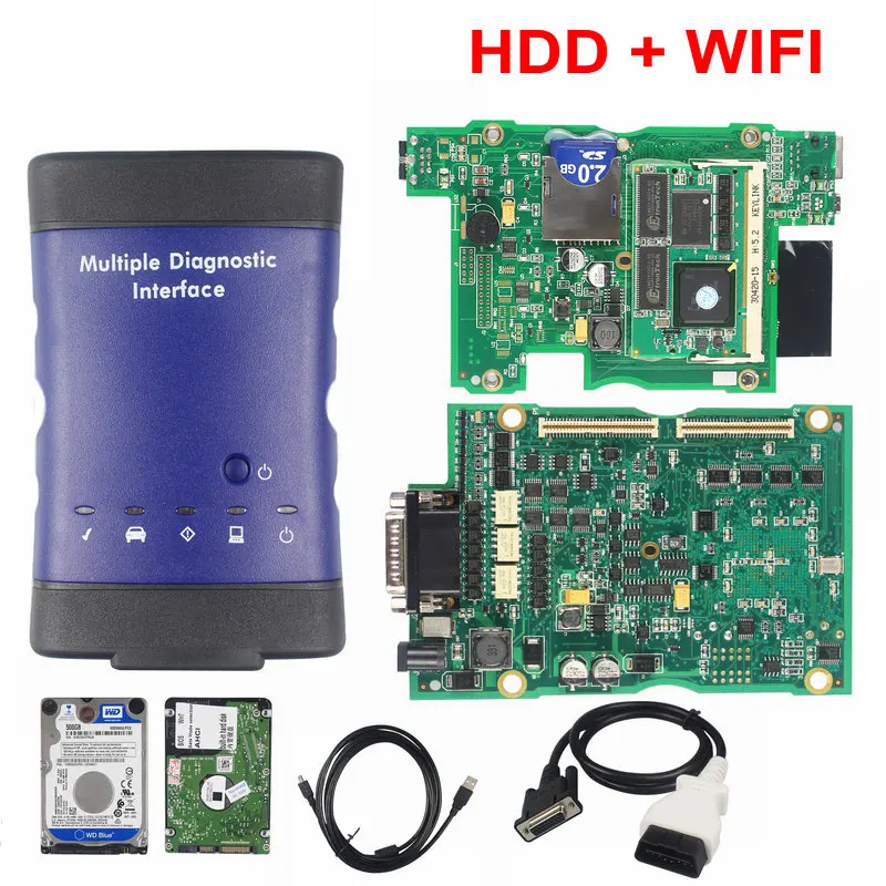 

Новый MDI для GM V2020.09 MDI 2 Многофункциональный диагностический интерфейс OBD 2 для GM MDI2 WIFI/USB GDS2 Tech2win OBD2 автомобильный диагностический инструмент