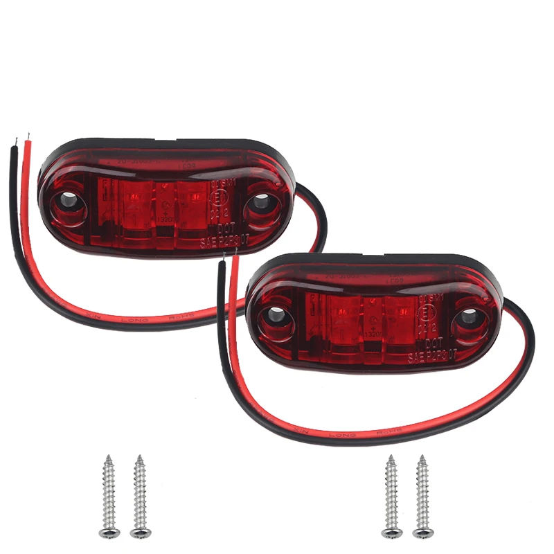 Светодиодные Габаритные огни для грузовика 2 шт. 12 В 24 В|12v car led lamp|car lightlights style |