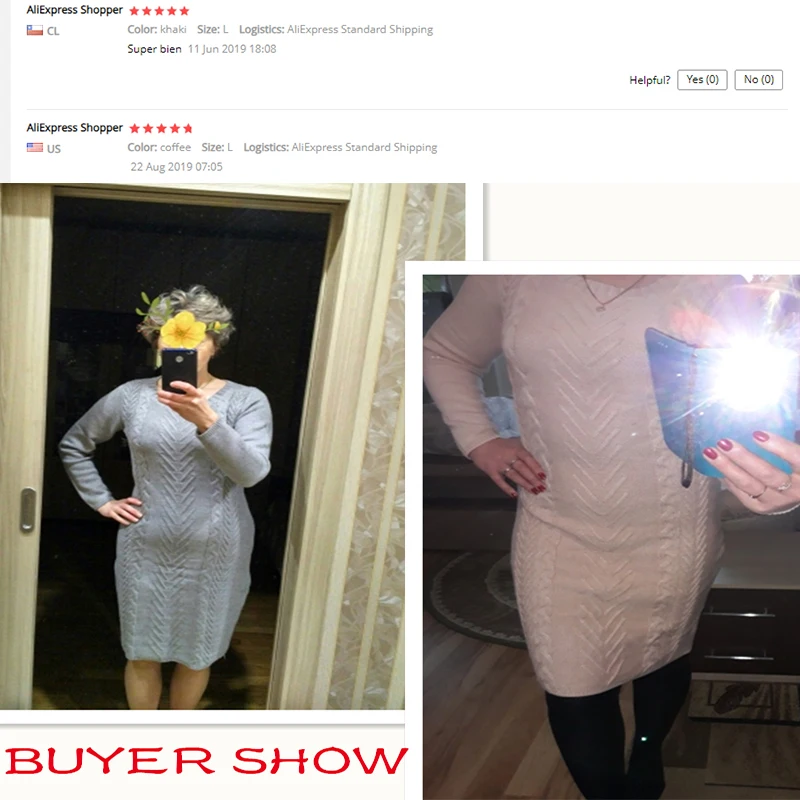 ADEWEL 2019 весеннее женское облегающее платье свитер с длинным рукавом Повседневное