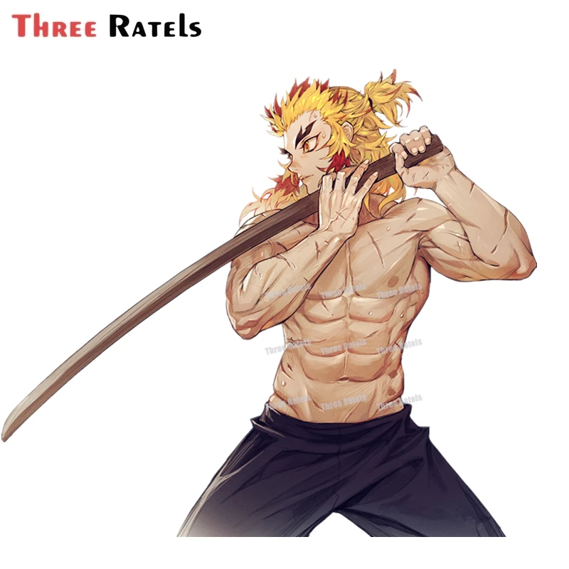 

A566 Rengoku Kyoujurou Car Personality Sticker and Decal Laptop Auto Accessories Decoration PVC
