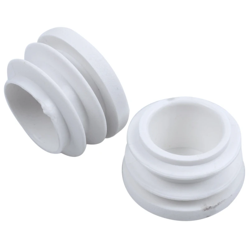 New-4 Pcs 19mm Dia Plastic Blanking End Cap Tubing Pipe Inserts Bung White |