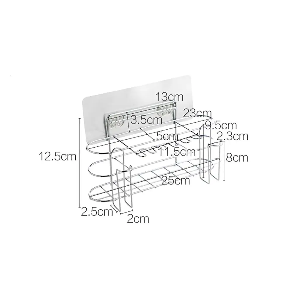 Стеллаж для ванной из нержавеющей стали настенный держатель зубных щеток чашки
