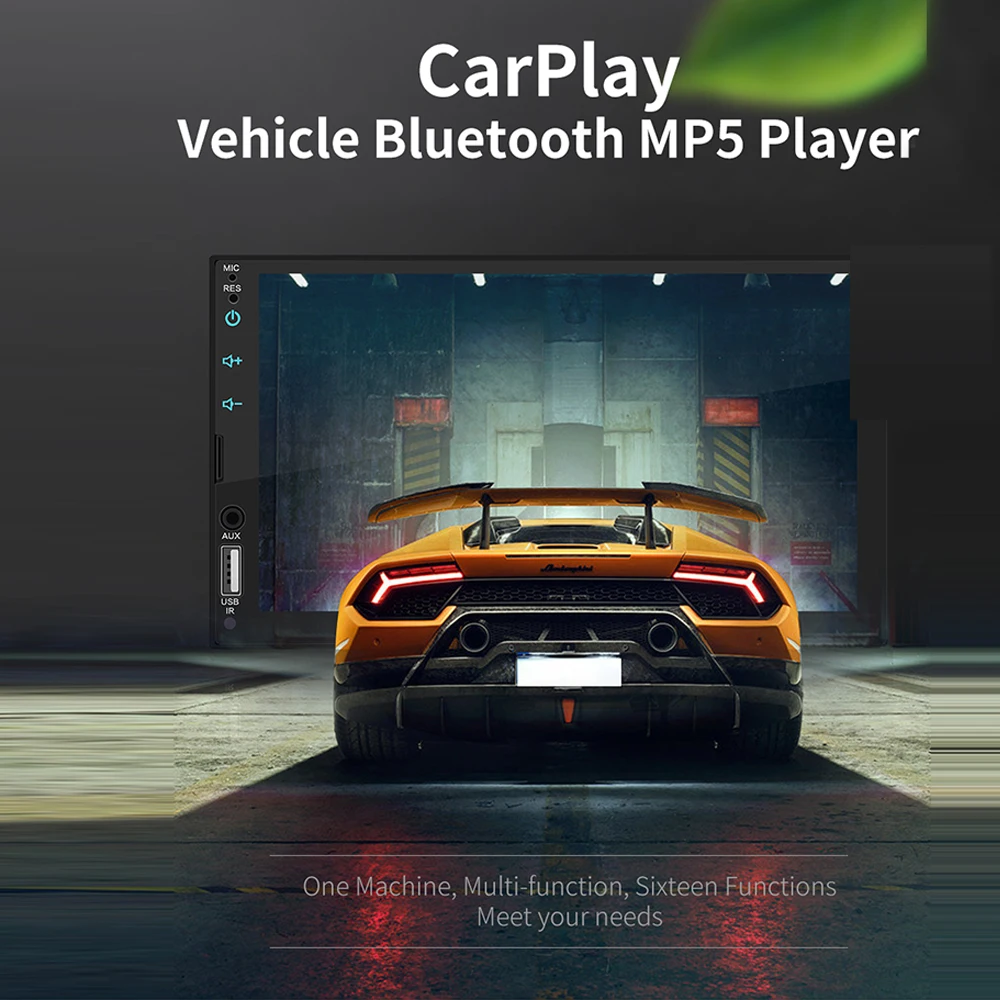 

7-inch Capacitive Screen MP5 Player Multi-format Playback MP4 FM Radio Bluetooth Reverse Image Mobile Internet Phone Charge MP5