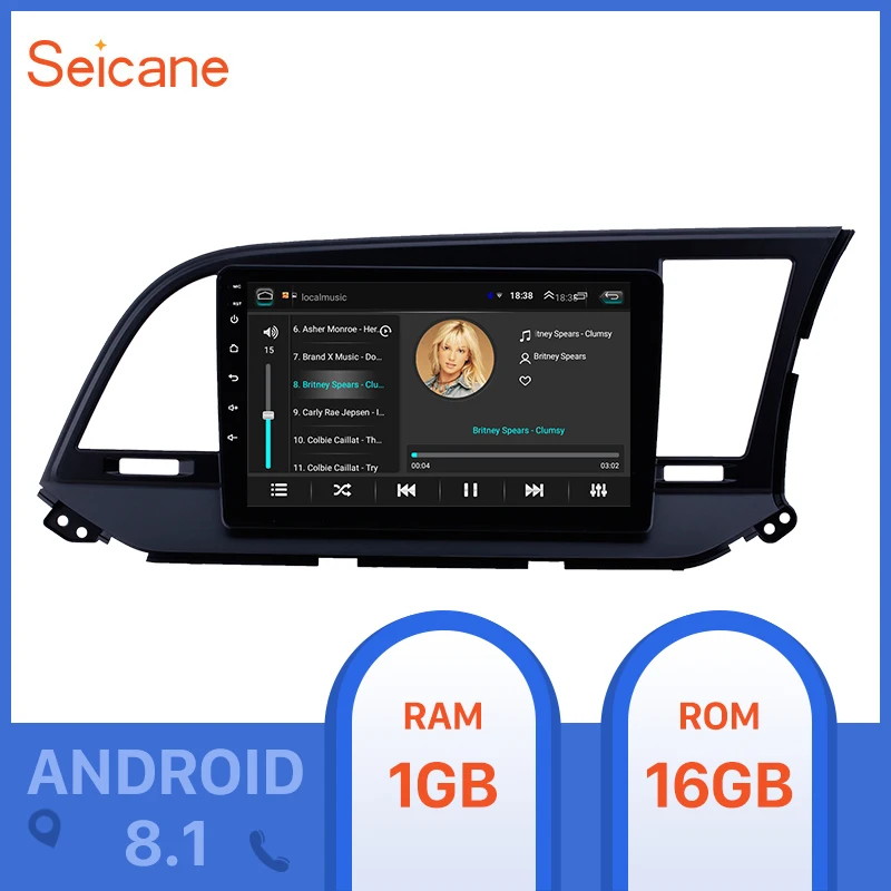 Seicane 9 дюймов 2Din Android 8 1 Автомобильный GPS Радио Стерео головное устройство плеер