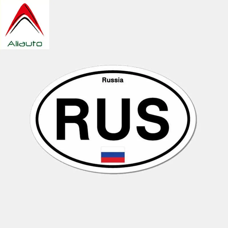 

Aliauto Letters Car Sticker Funny Russia Country Code Waterproof Reflective Creative Decoration Decal Accessories PVC,11cm*7cm