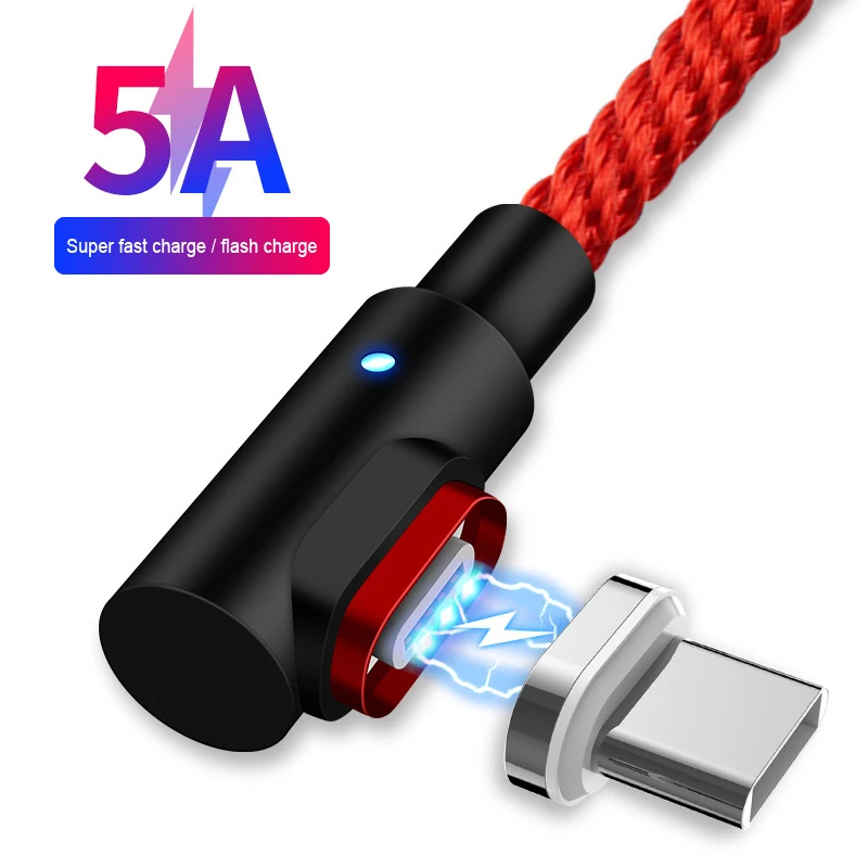 Магнитный Micro USB 8 Pin кабель для передачи данных iPhone Samsung Android мобильный телефон Type C