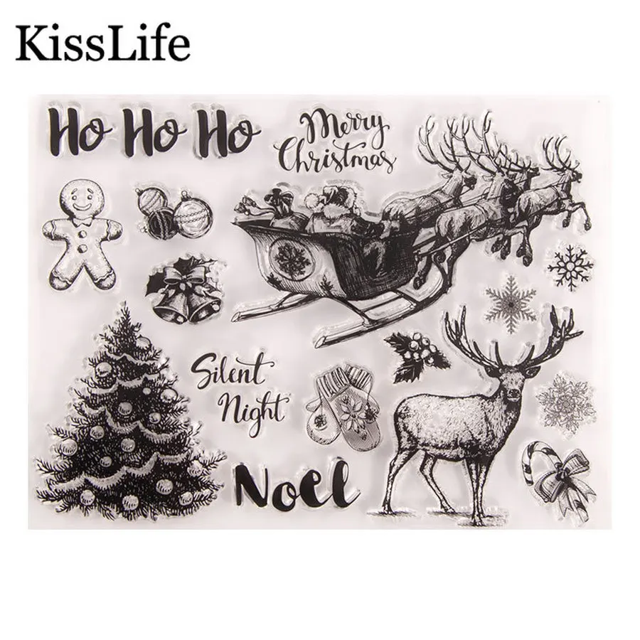 Рождественские носки с оленем снеговиком снегом цветком счастливыми