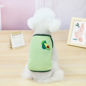 XS-XXL Pet Clothing Vest Strawbery Watermelon Orange Fruit Series Dog Clothes Small Dog Clothes For Small Breeds Dogs