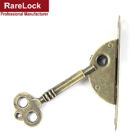 Yellow Bronze 1pcs Rarelock античный замок для шкафа для ювелирной коробки деревянный туалетный Чехол для мужчин чехол для книги ящик Подарочная коробка для хранения MMS524 ii - Цвет: Yellow Bronze 1pcs