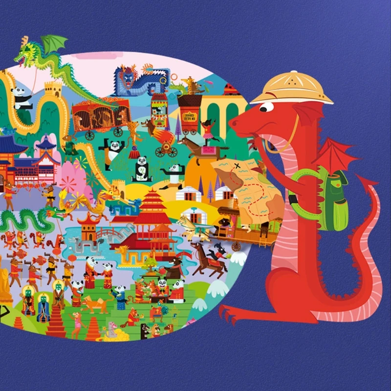 

Early Childhood Education Jigsaw Puzzle Large Piece for Kids Self-assembly Children Entertainment Toys Home Decorations DXAD