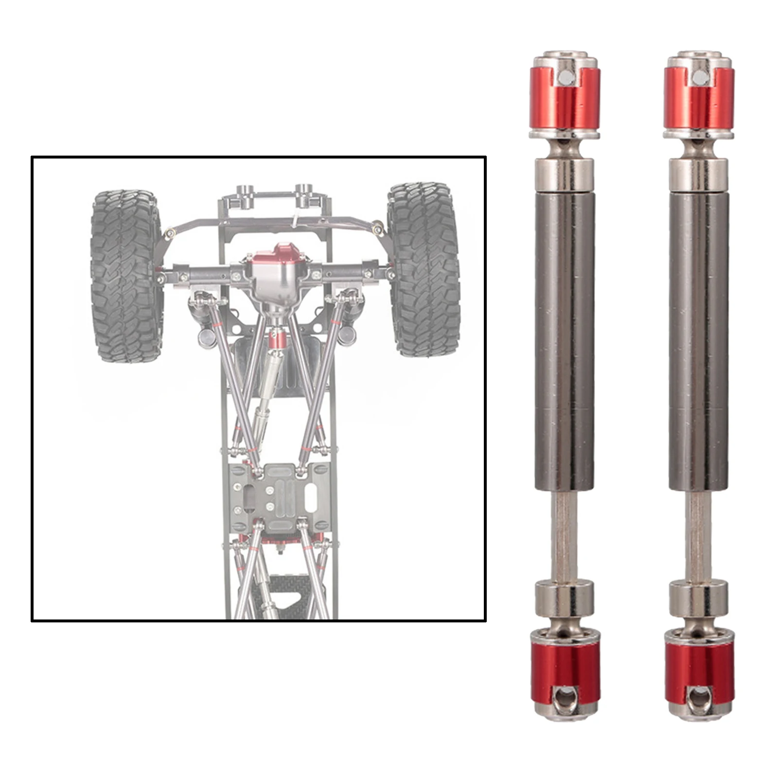 

2x 90-125mm Adjustable Drive Shaft for Most Brands of 1:10 RC