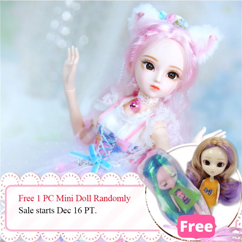 1/4 BJD Blyth кукла молочная королева имя Ребекки розовые волосы механическое соединение тела девушки ледяной, SD