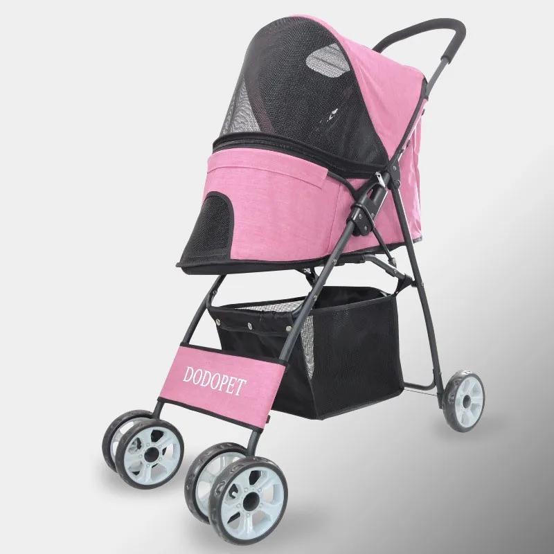 

Коляска для домашних животных, складная прогулочная коляска, 4 колеса, Бесплатная установка